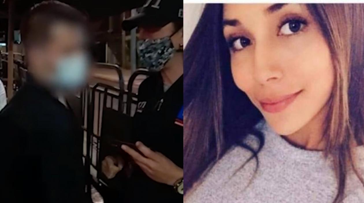 El capturado y Ana María Castro.