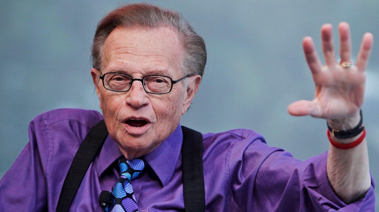 El famoso presentador estadounidense Larry King.