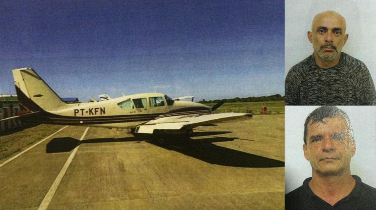 Los extranjeros ingresaron al espacio aéreo colombiano en esta avioneta. 