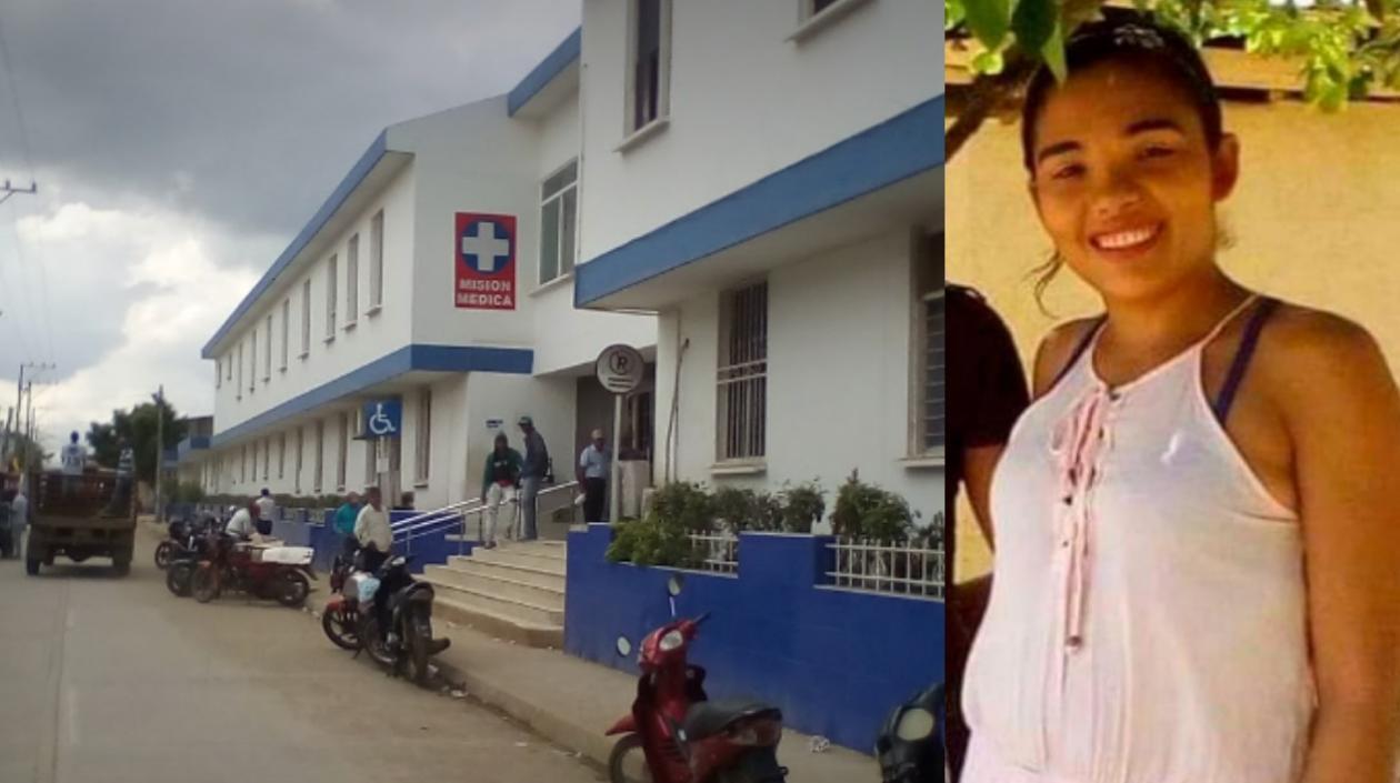 Didis María Navarro Sierra fue llevada al Hospital de El Carmen de Bolívar, pero nada pudieron hacer los médicos. 