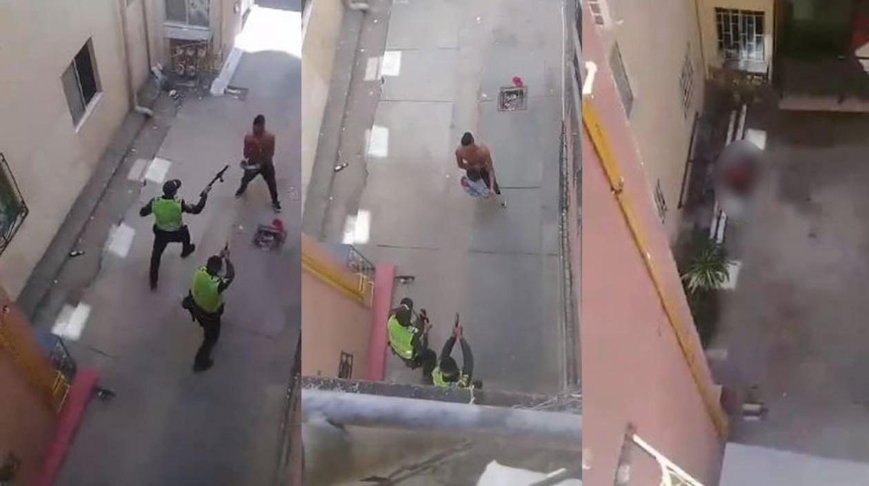 Momento de la agresión. 