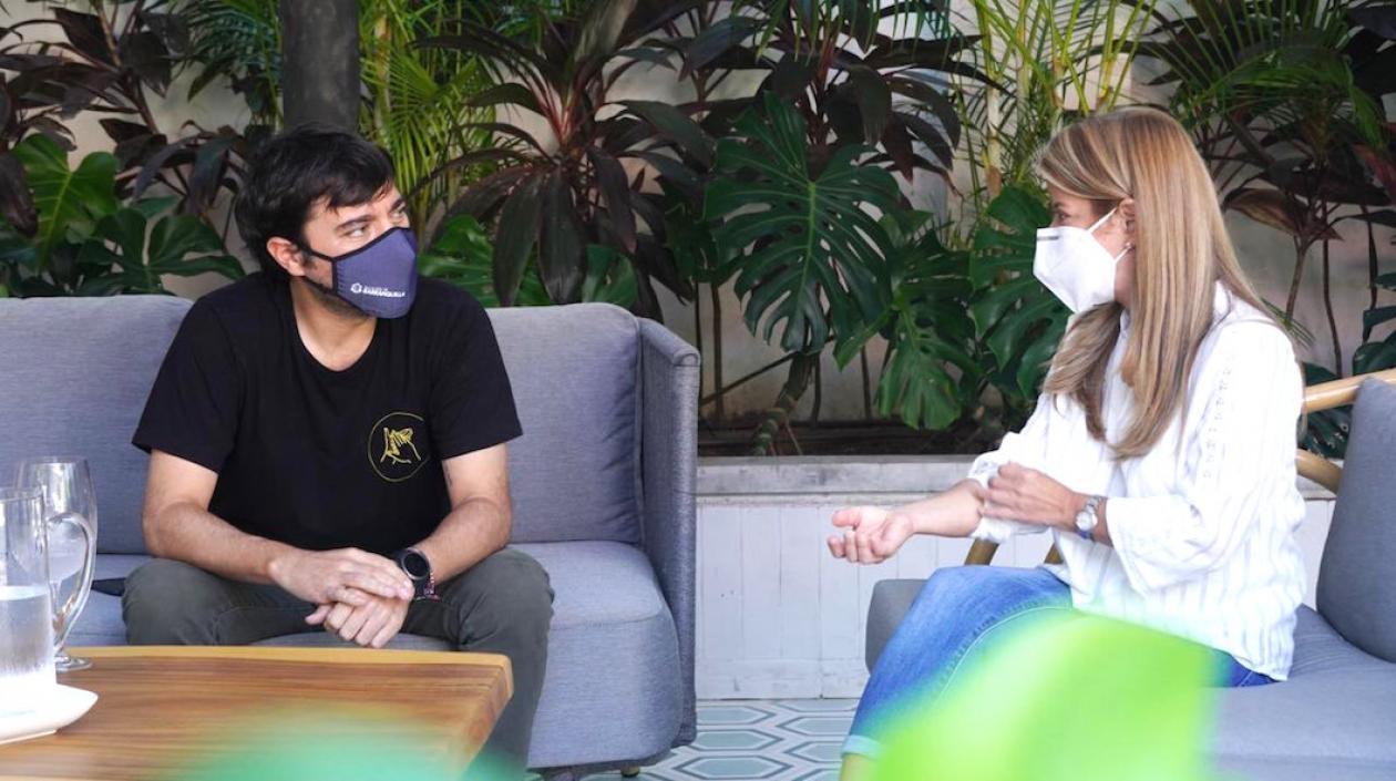 El Alcalde Jaime Pumarejo y la Gobernadora Elsa Noguera.