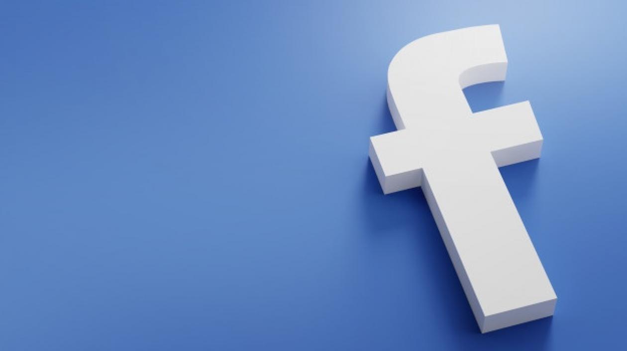 Vista del logo de la red social Facebook.