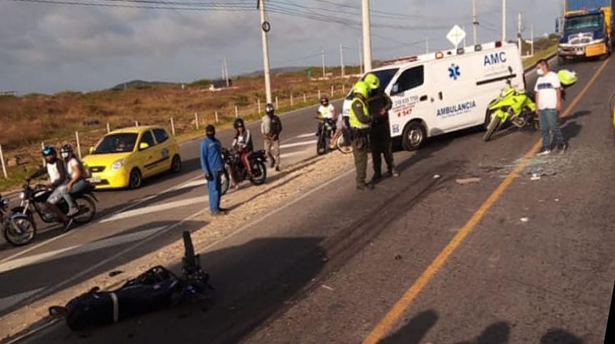 Lugar del accidente.