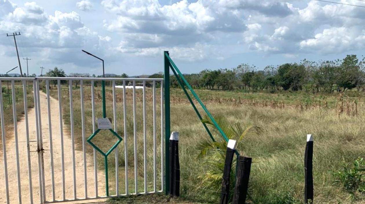 Finca donde ocurrió el robo de gallinas en Repelón.