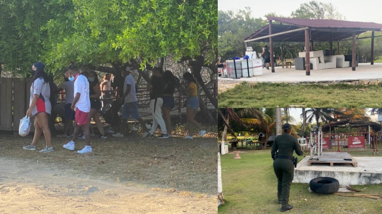 Imágenes de la intervención.