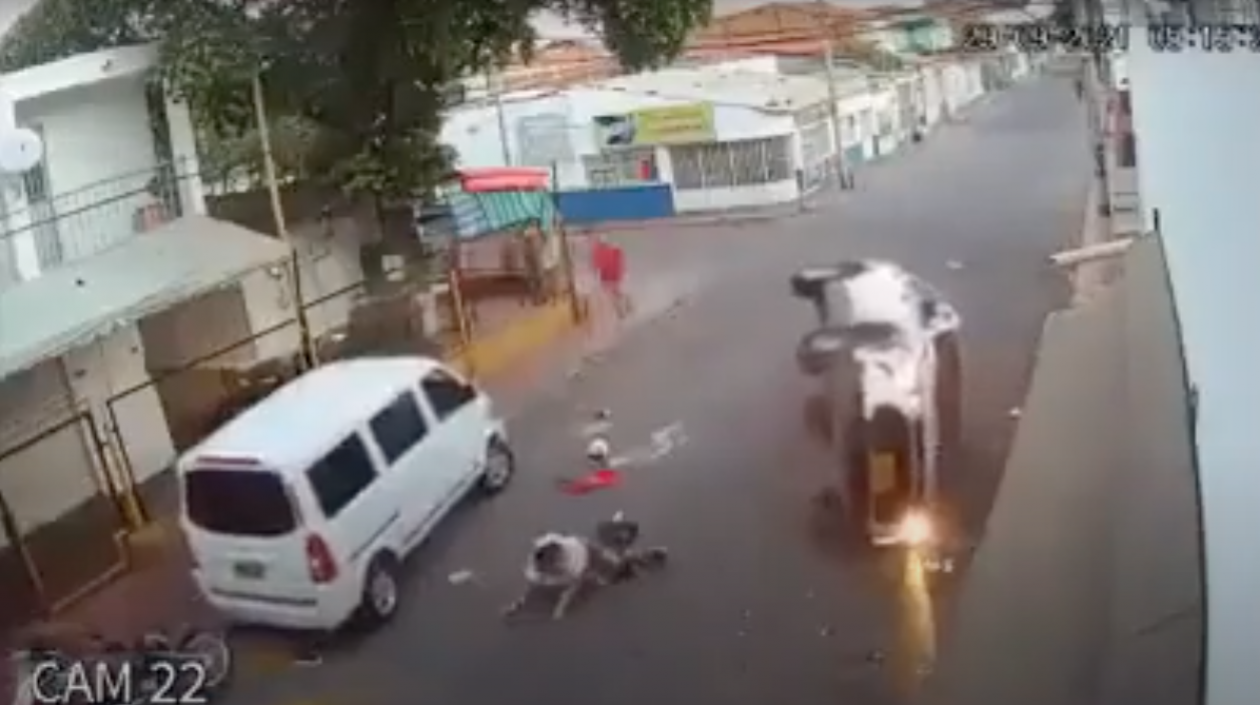 Imagen del accidente.