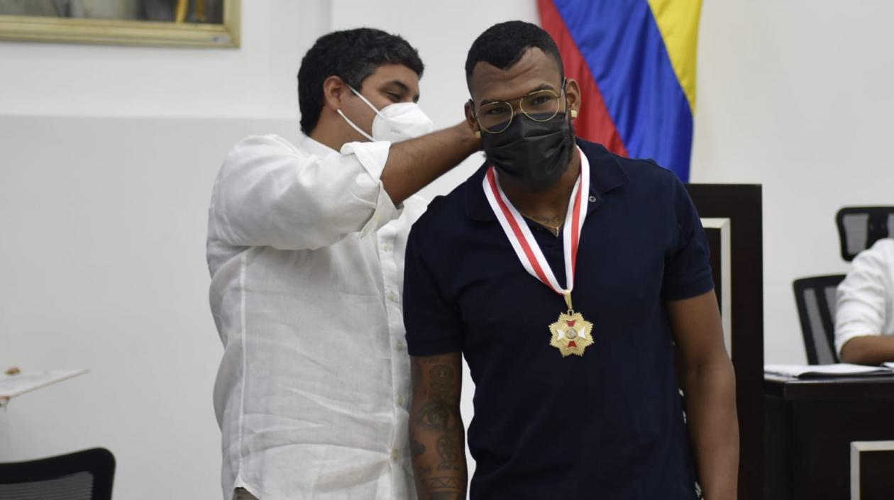 El atleta Anthony Zambrano.