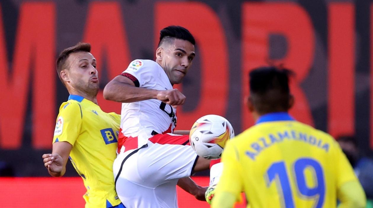 Falcao García, delantero del Rayo Vallecano. 