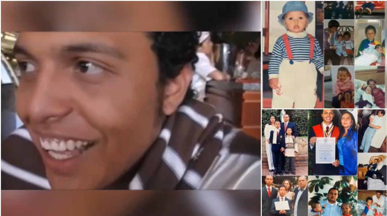 Luis Andrés Colmenares en imágenes publicadas por su padre.