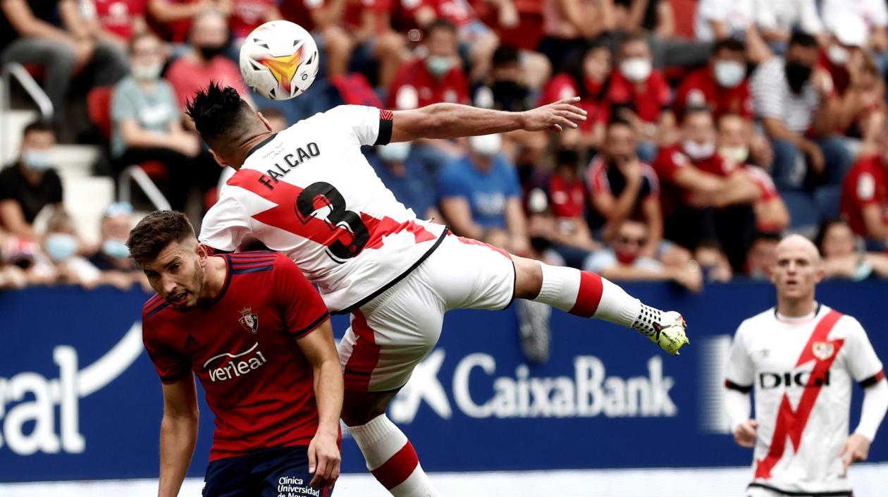 Falcao durante el partido. 