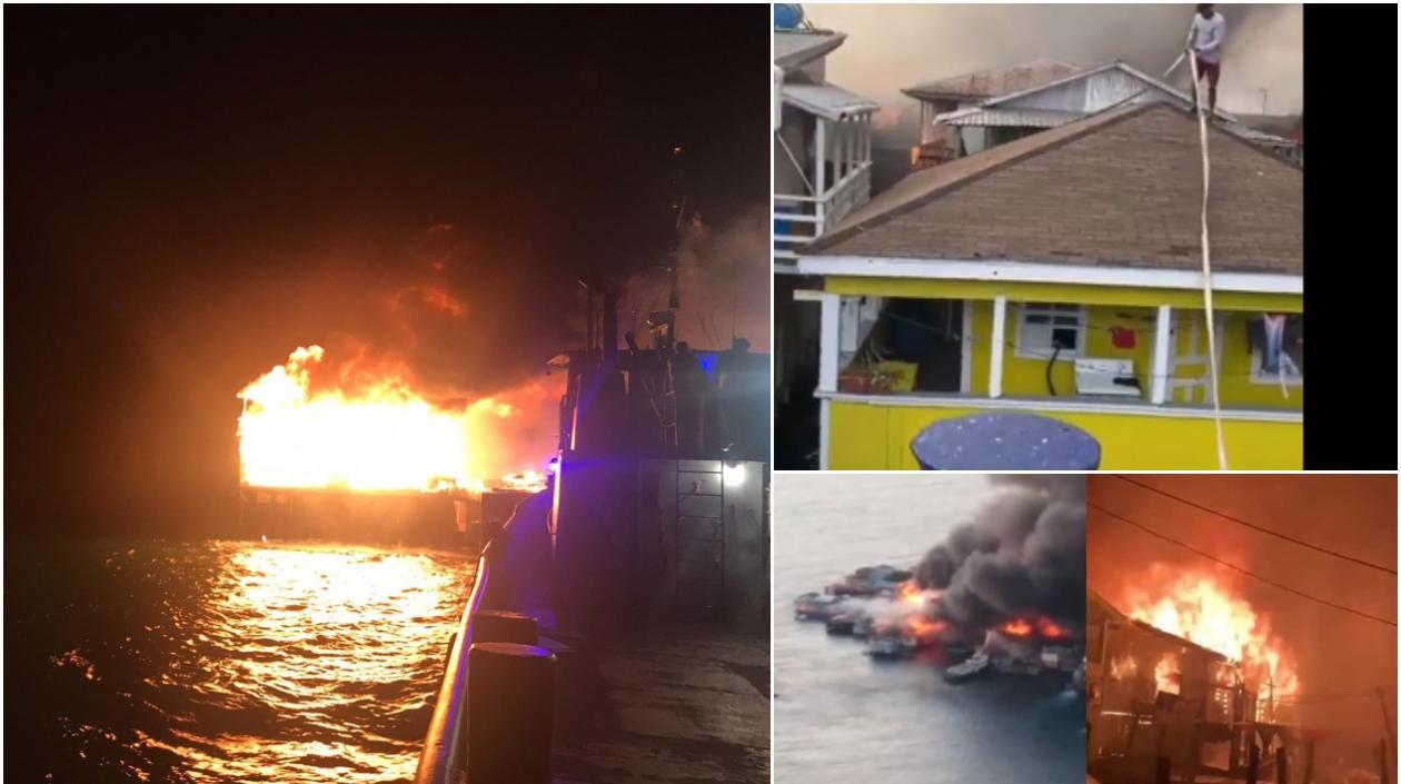 La mayoría de las viviendas en Guanaja, que tiene más de 5.000 habitantes, son de madera.