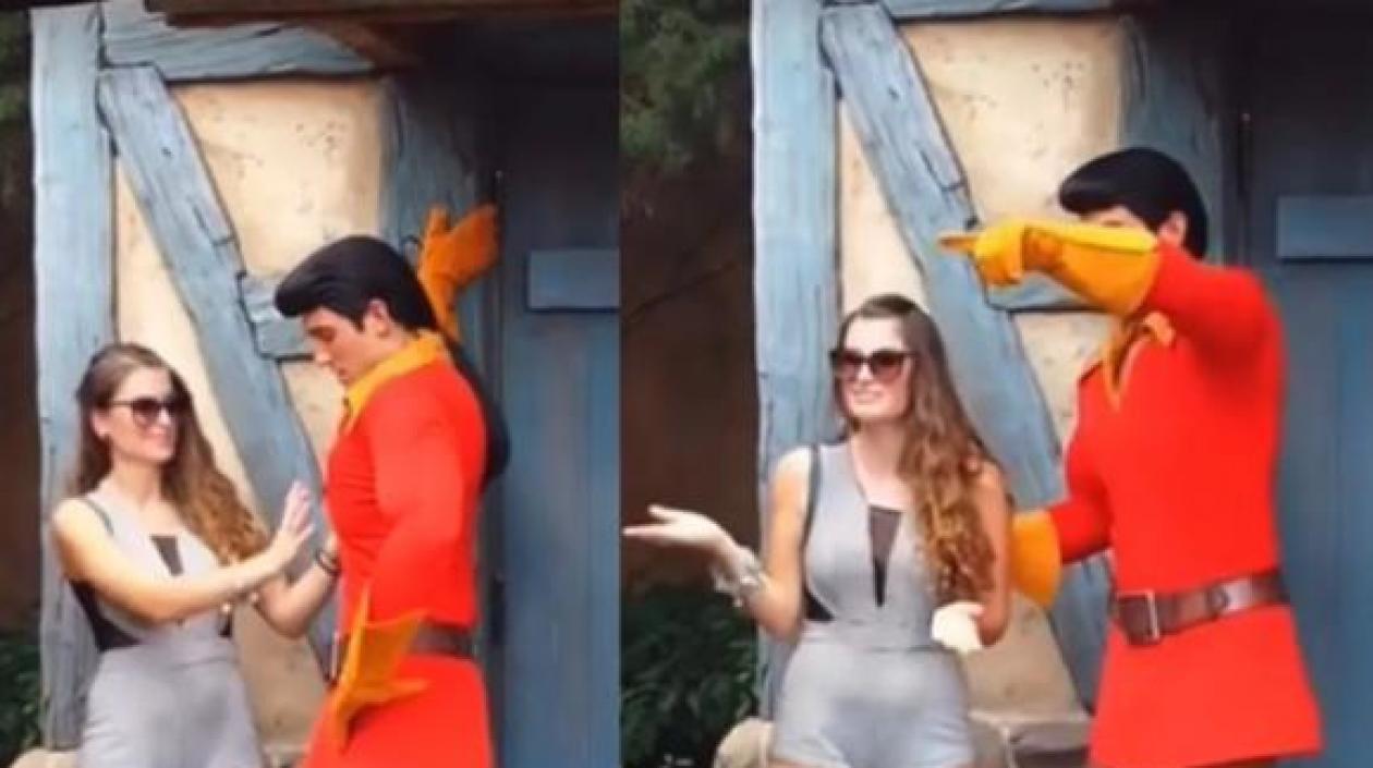 Momento del acto de acoso. 