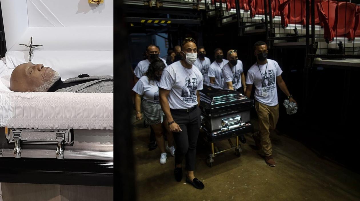 Imágenes de actos fúnebres por muerte de Roberto Roena.