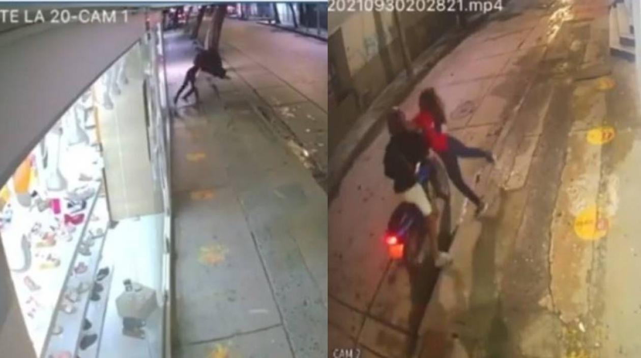 Imágenes del atraco.