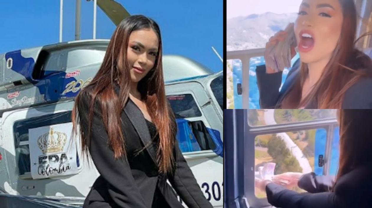 Epa Colombia botó dinero desde un helicóptero.