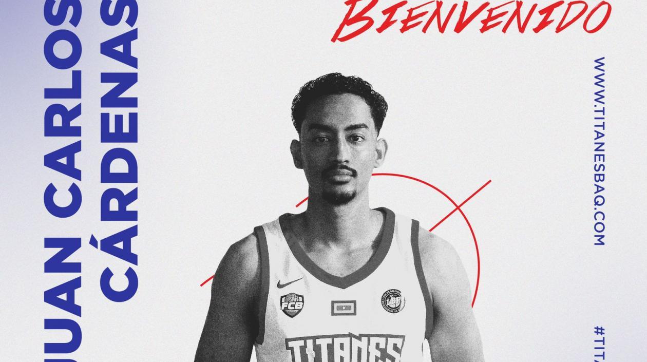 Juan Carlos Cárdenas, nuevo jugador de Titanes. 
