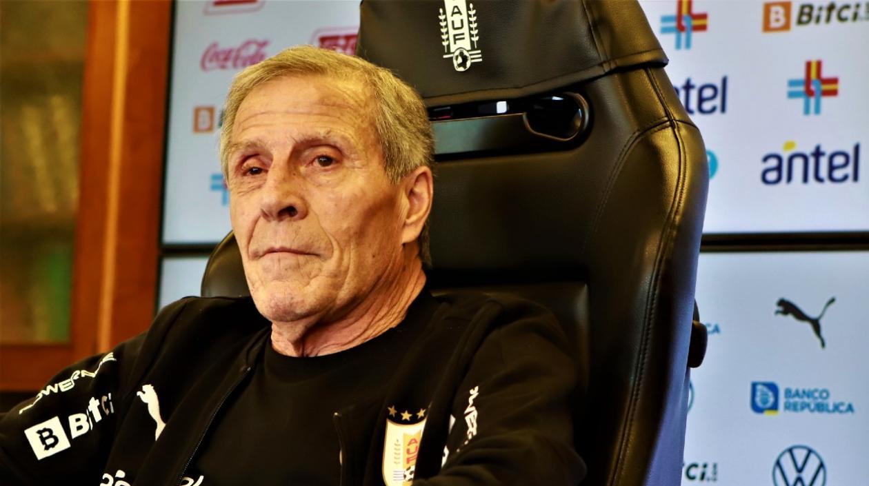 Óscar Washington Tabárez, técnico de Uruguay. 
