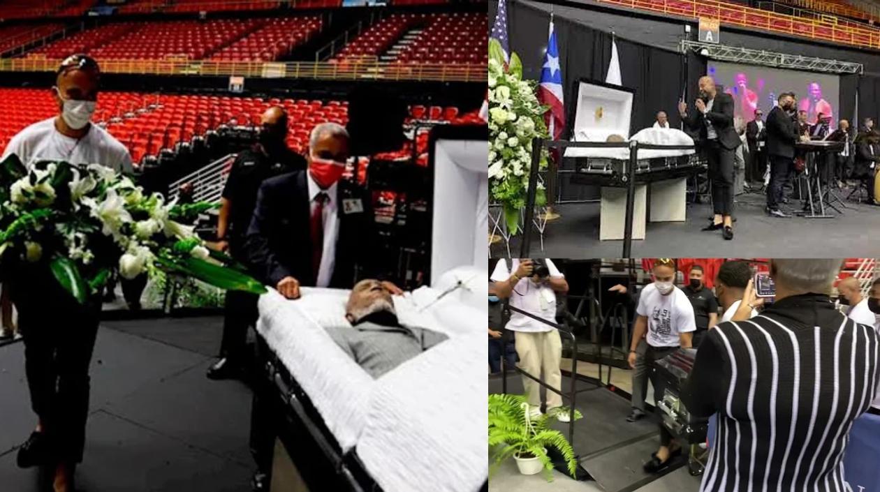 Ceremonia de despedida del salsero boricua Roberto Roena.