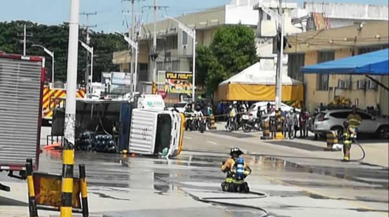 Accidente en la Vía 40. 