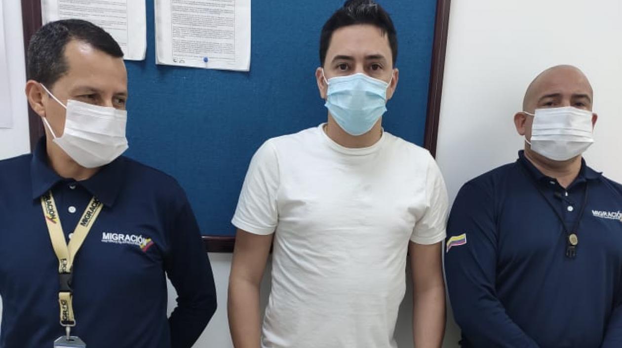 José Ernesto Fermín Melo, detenido.