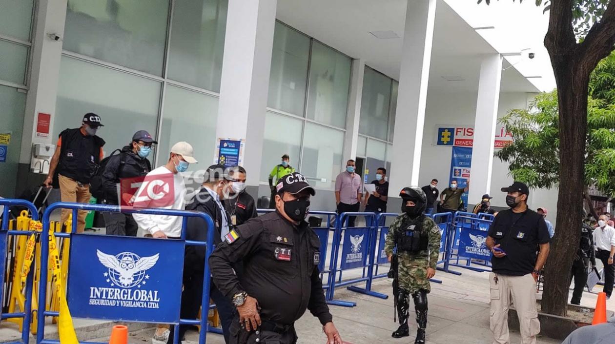 Operativo de traslado de Emilio Tapia en Barranquilla.