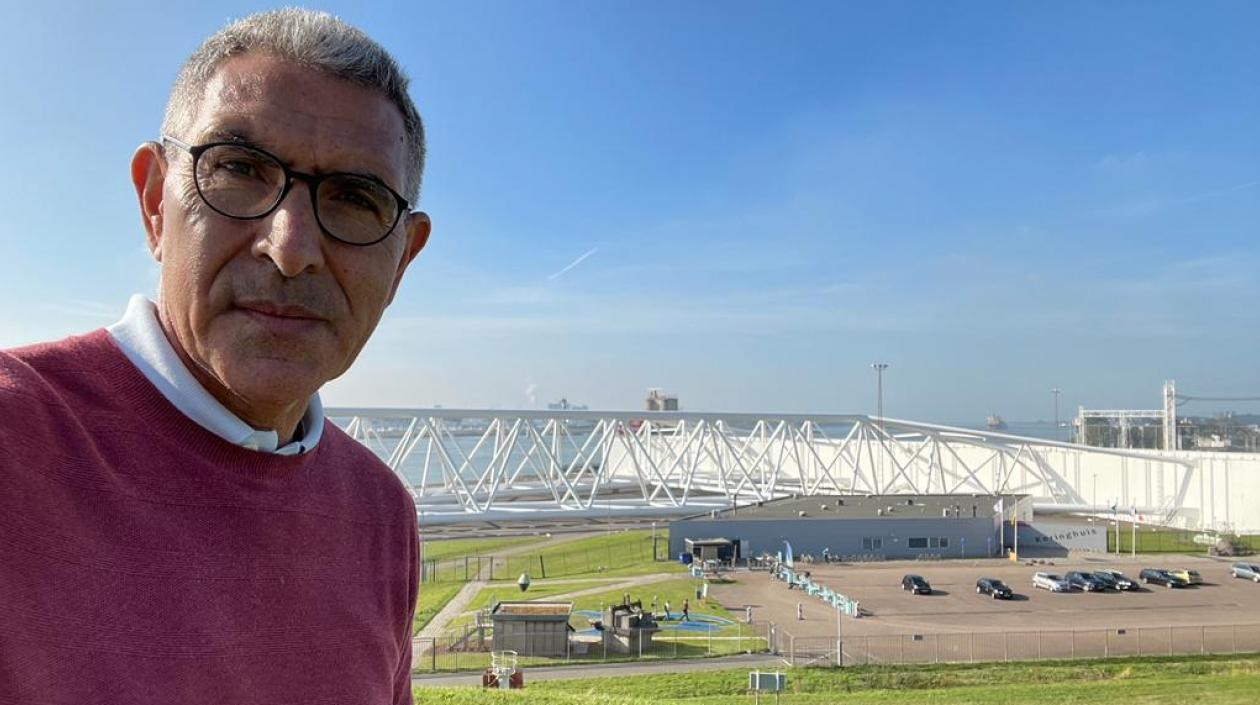 El periodista Jorge Cura en Países Bajos.