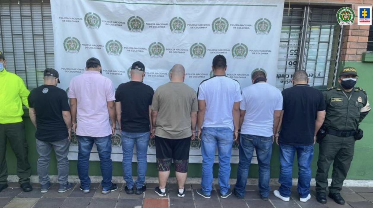 Varios de los detenidos por contrabando.