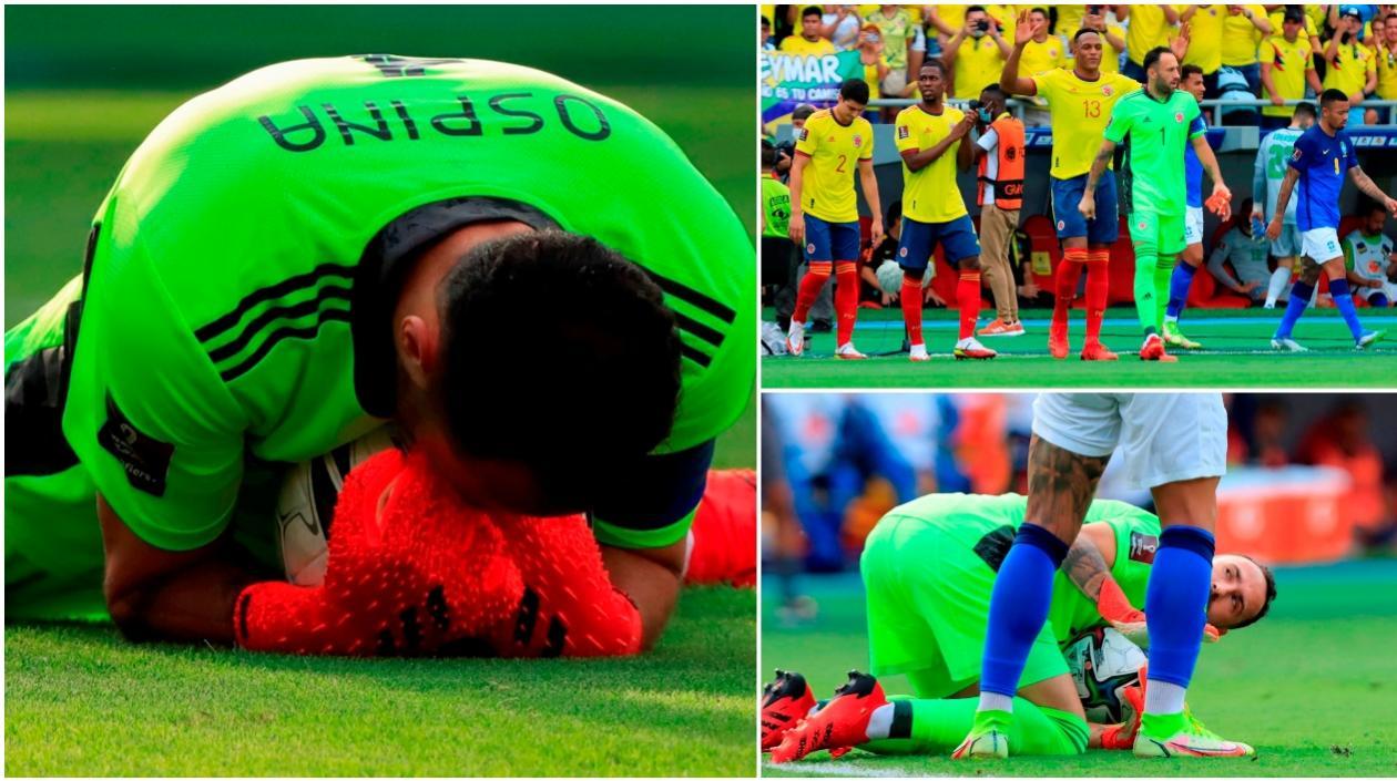 David Ospina fue un ángel en el partido frente a los brasileños.