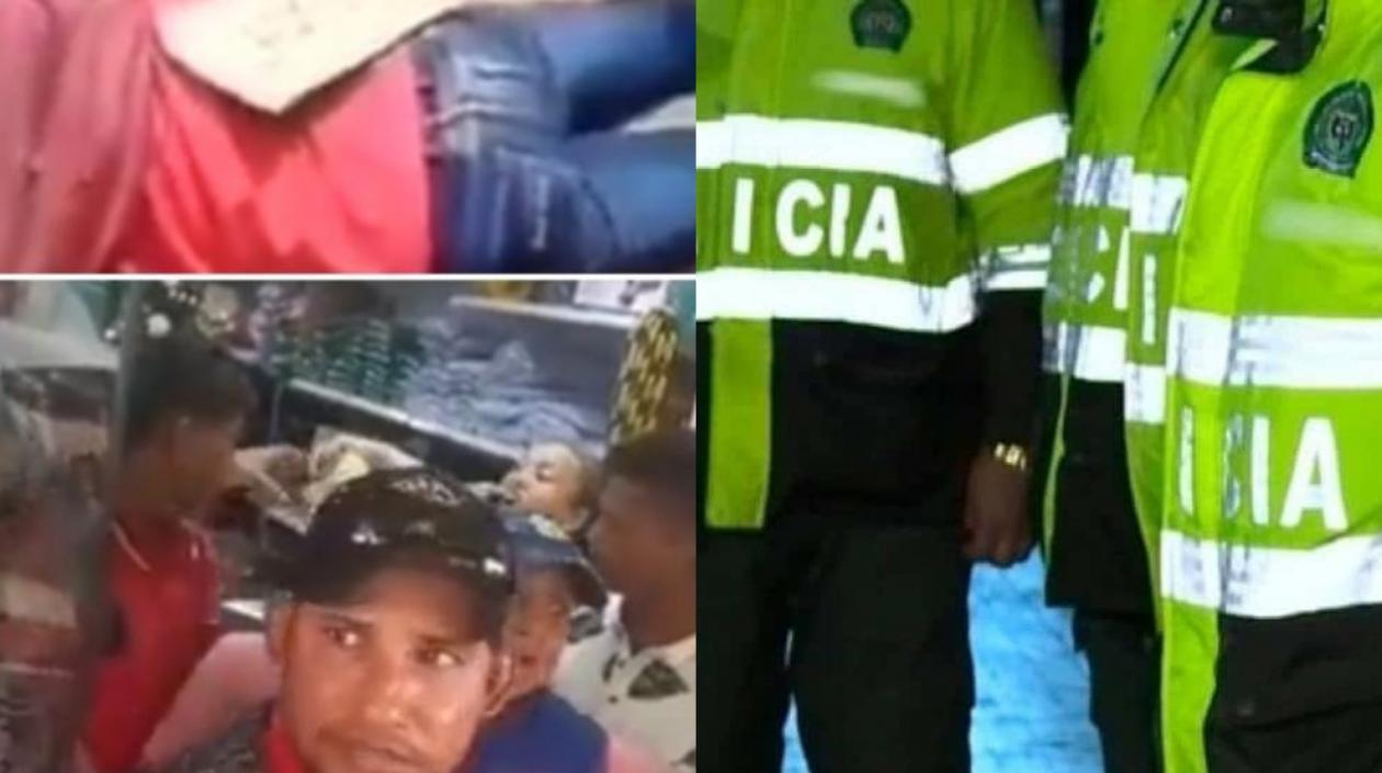 Imágenes de las víctimas y policías.