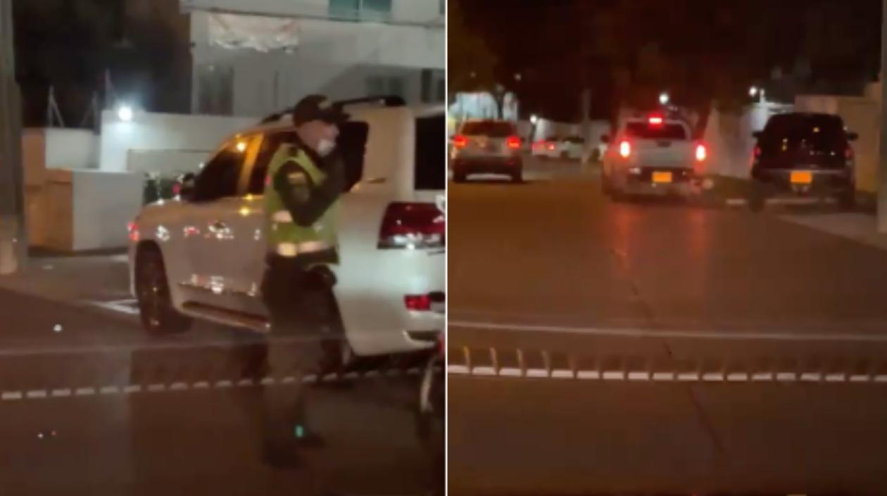 La Policía hizo presencia en el lugar del atraco. 