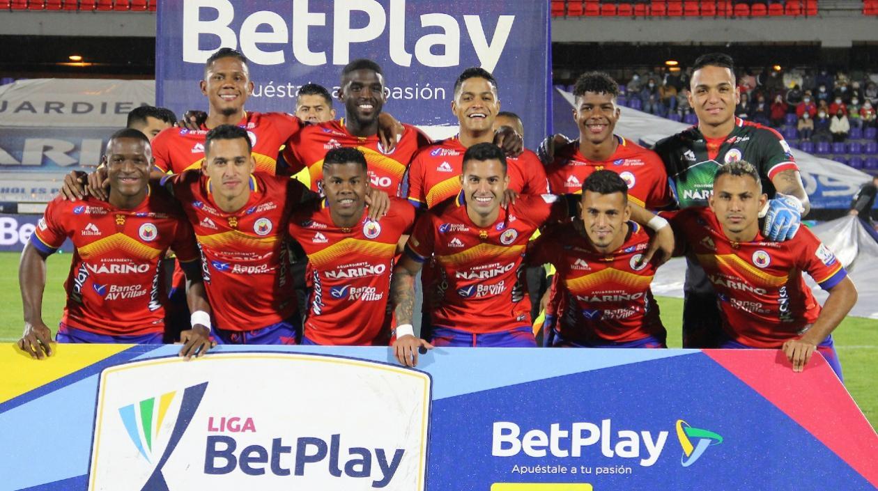 Jugadores del Deportivo Pasto. 