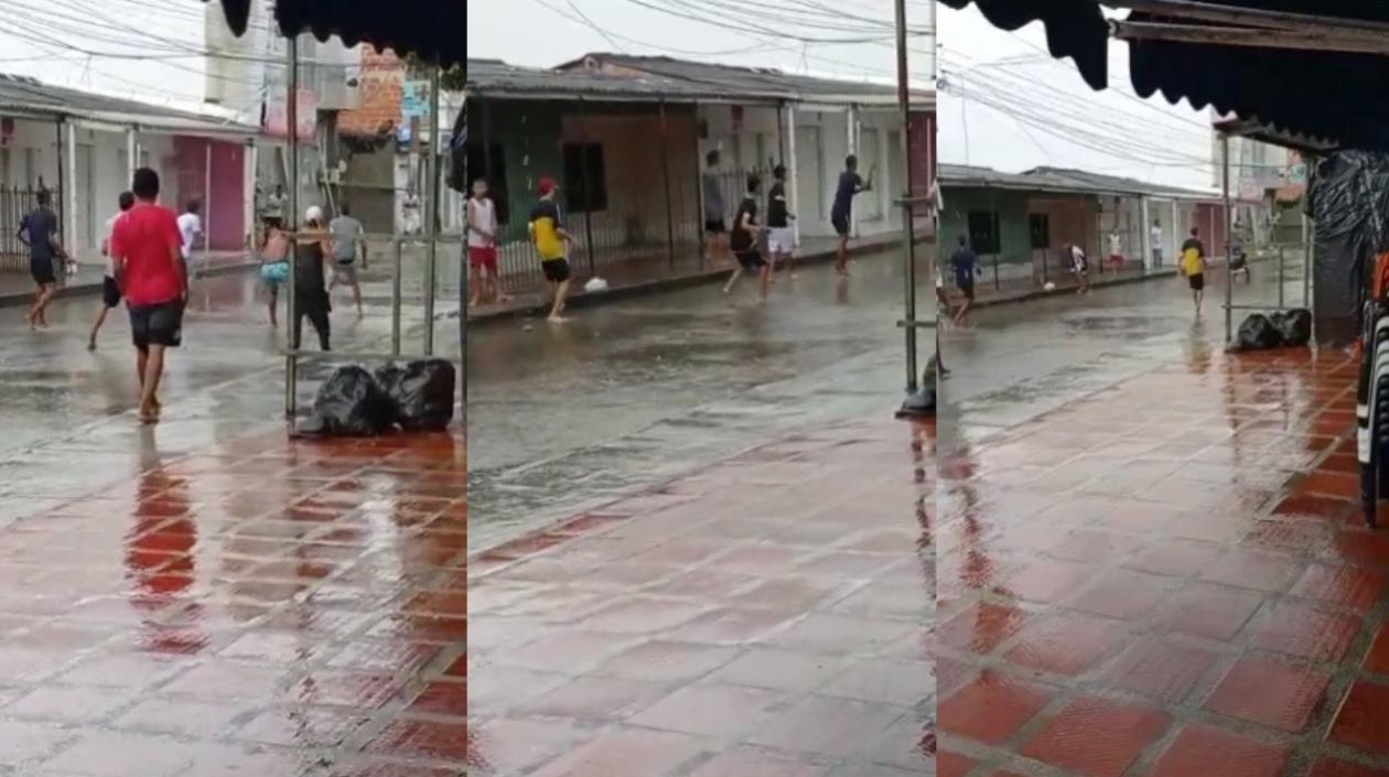 Enfrentamiento de pandillas en La Paz. 