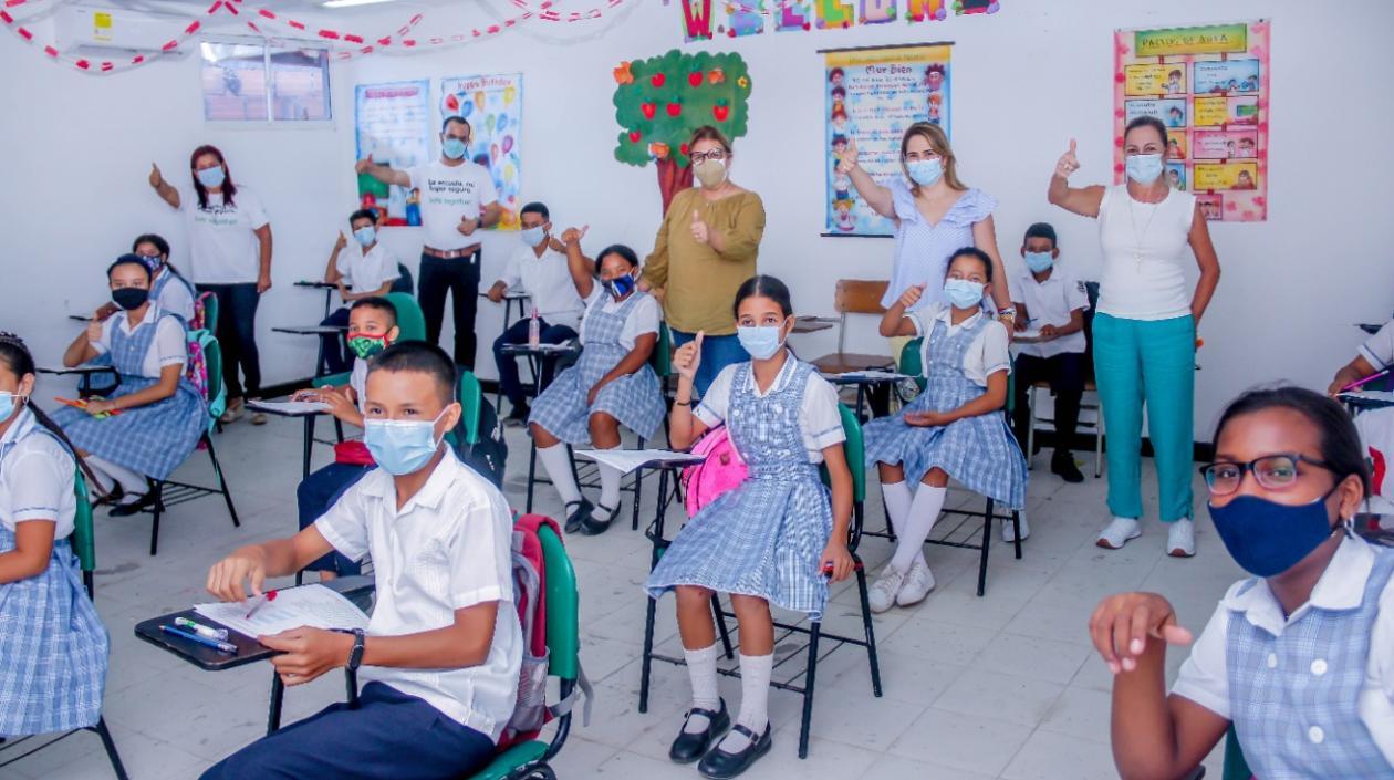 Imagen del recorrido realizado en los colegios.