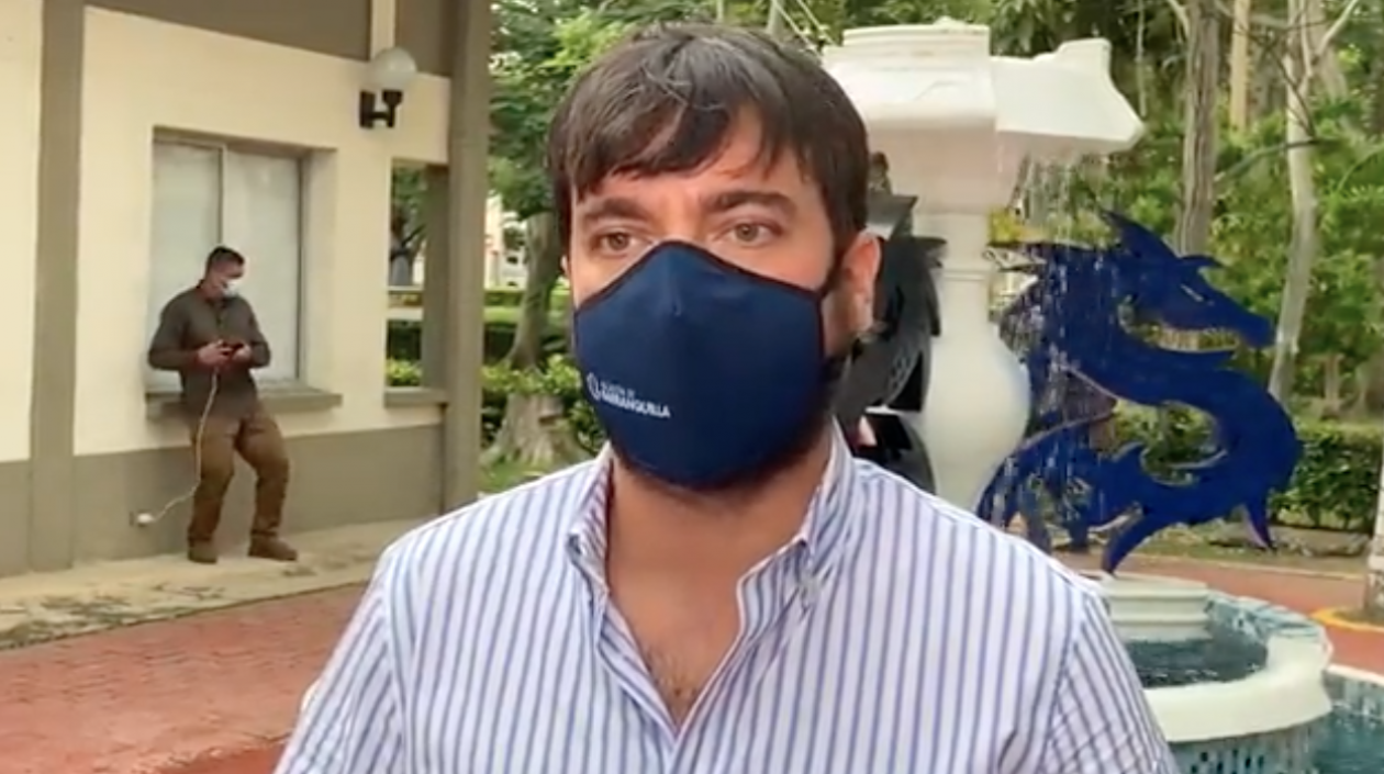 El Alcalde de Barranquilla, Jaime Pumarejo.