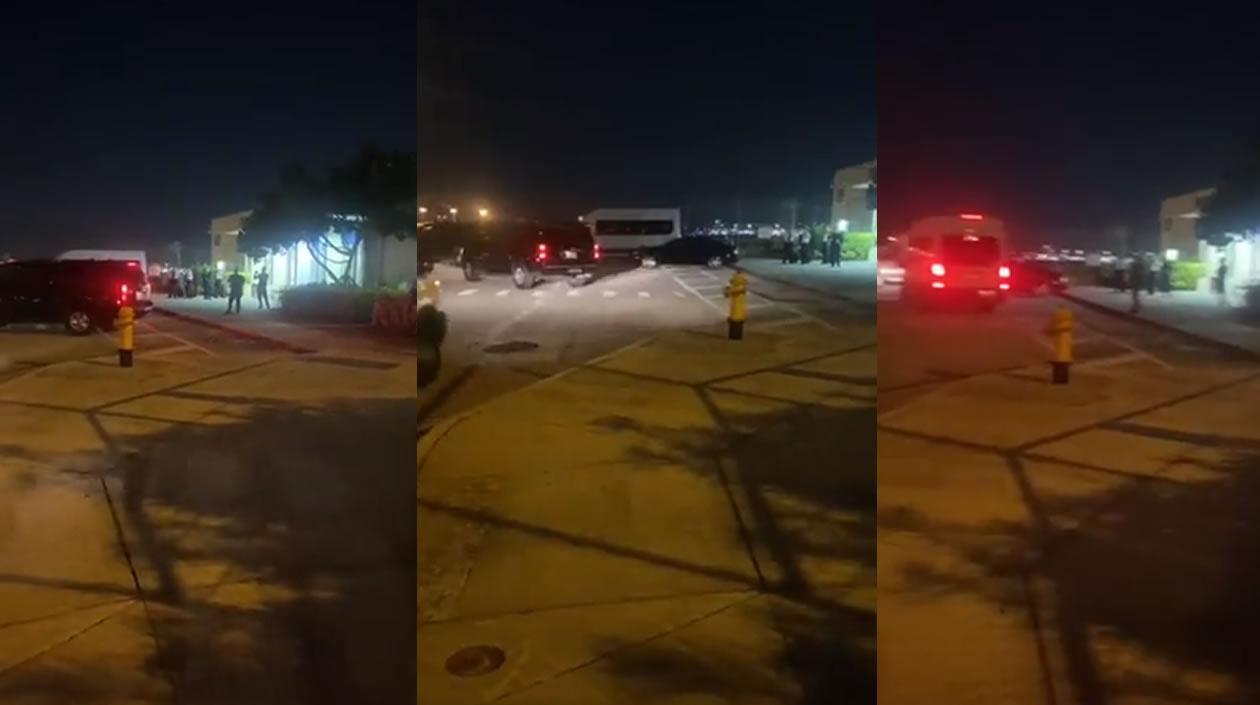 Momento del traslado de Alex Saab hasta una prisión en Miami.