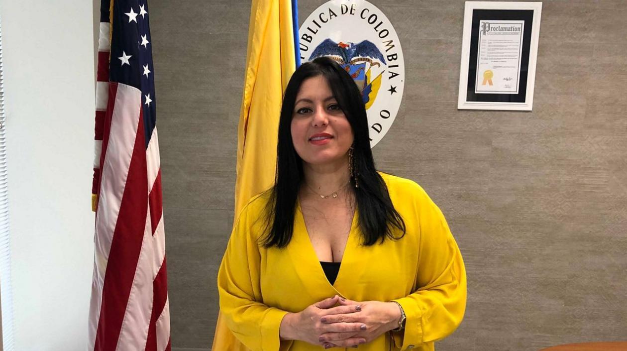 Claudia Bustamante, actual cónsul de Colombia en Orlando, Florida.