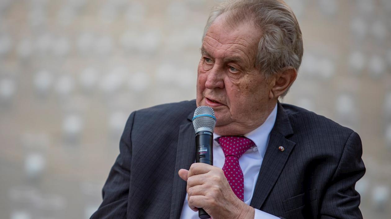 Milos Zeman, presidente de la República Checa.