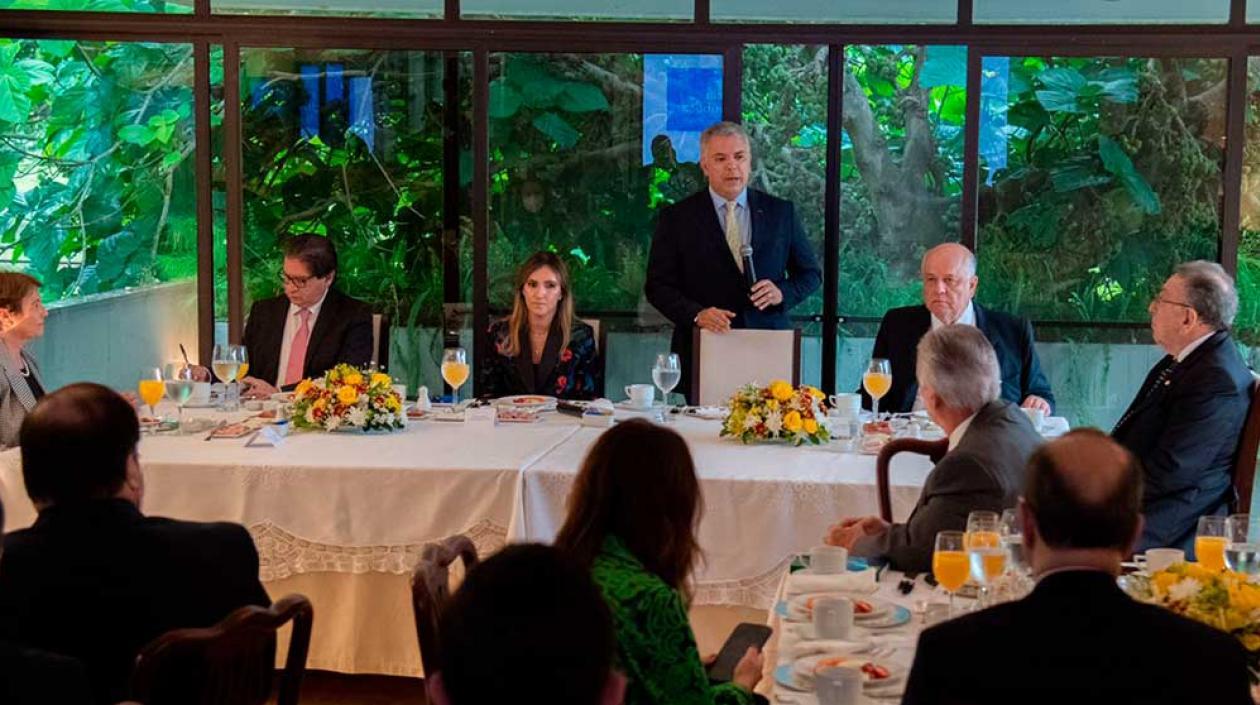 El presidente Iván Duque tuvo un encuentro con representantes del sector agroindustrial de Brasil. 