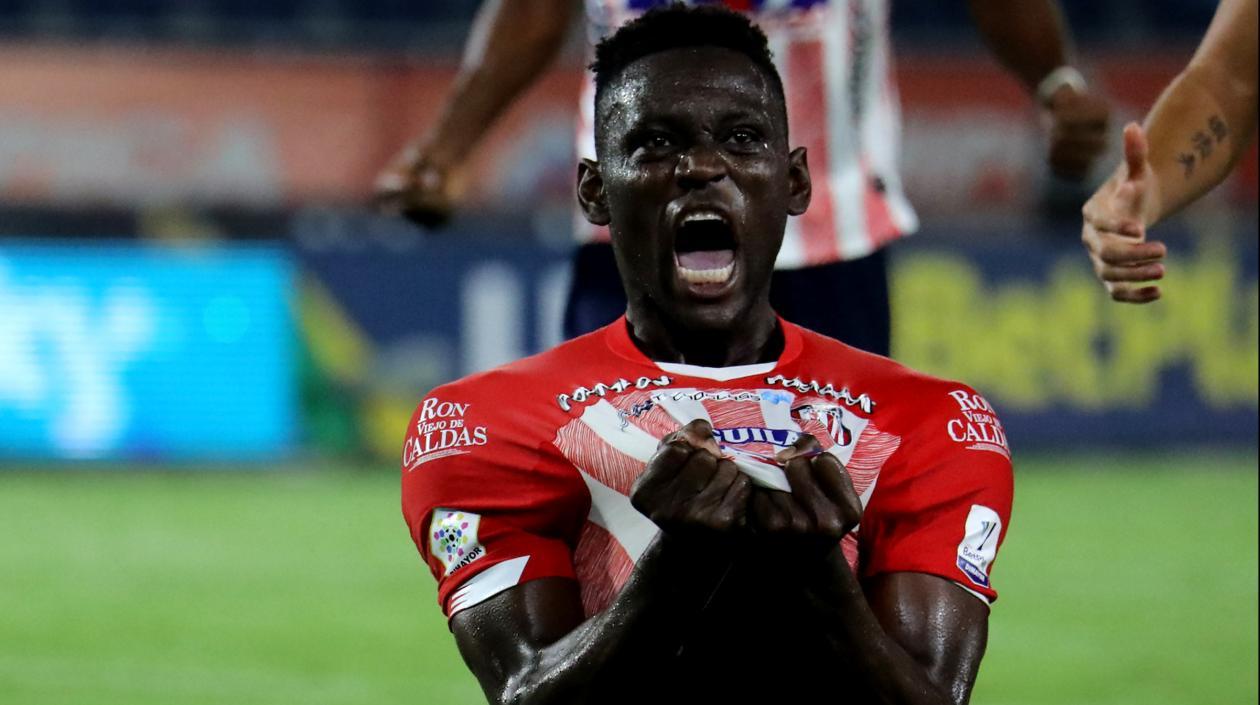 Cristian Martínez Borja, delantero de Junior. 