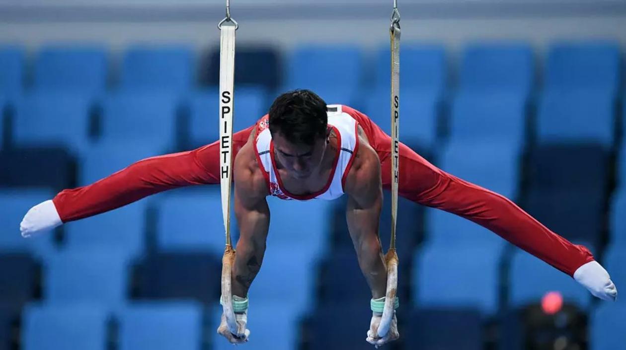 Jossimar Calvo, gimnasta colombiano. 