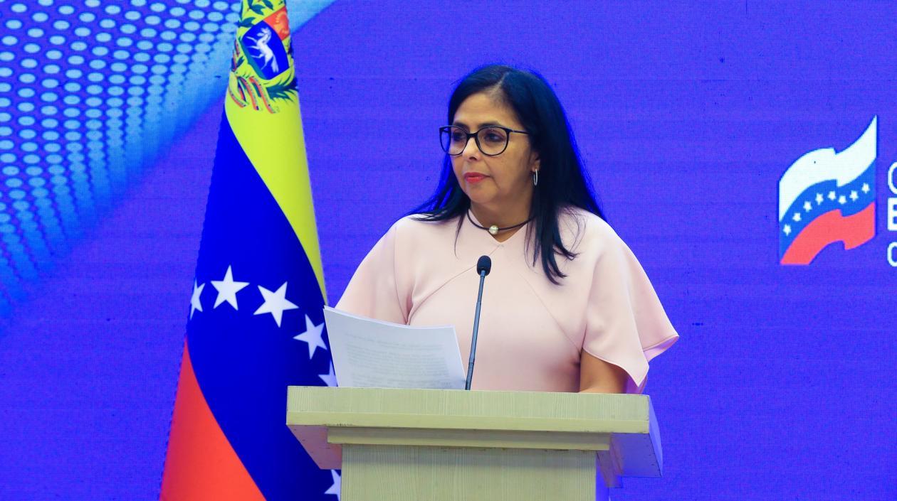 La vicepresidenta ejecutiva de Venezuela, Delcy Rodríguez.