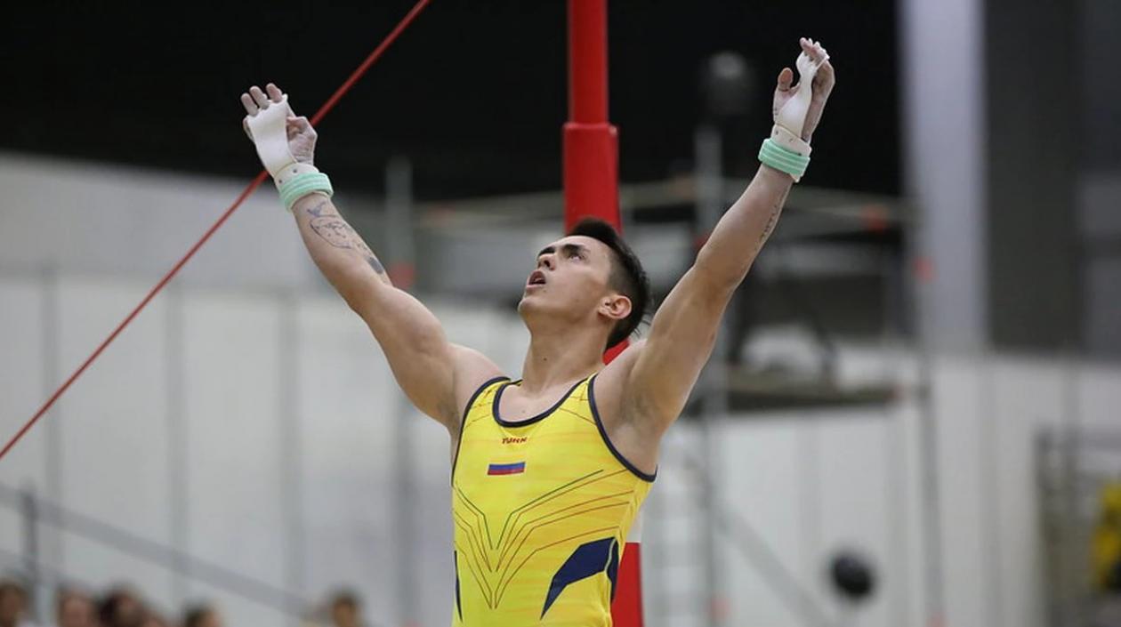 Jossimar Calvo, gimnasta colombiano. 
