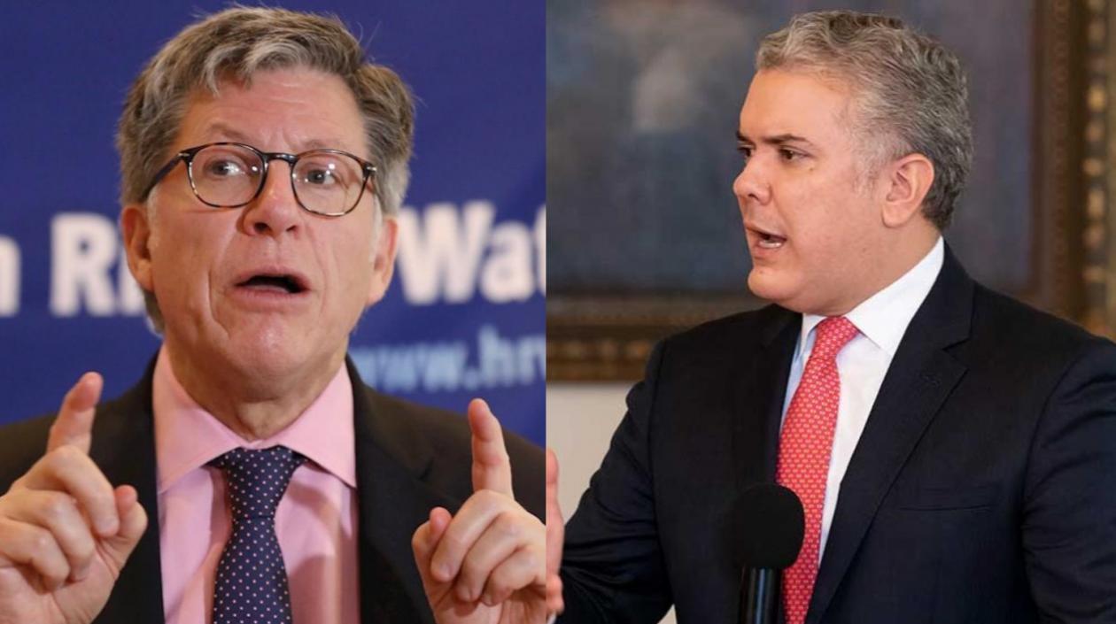 José Miguel Vivanco y el Presidente Iván Duque.