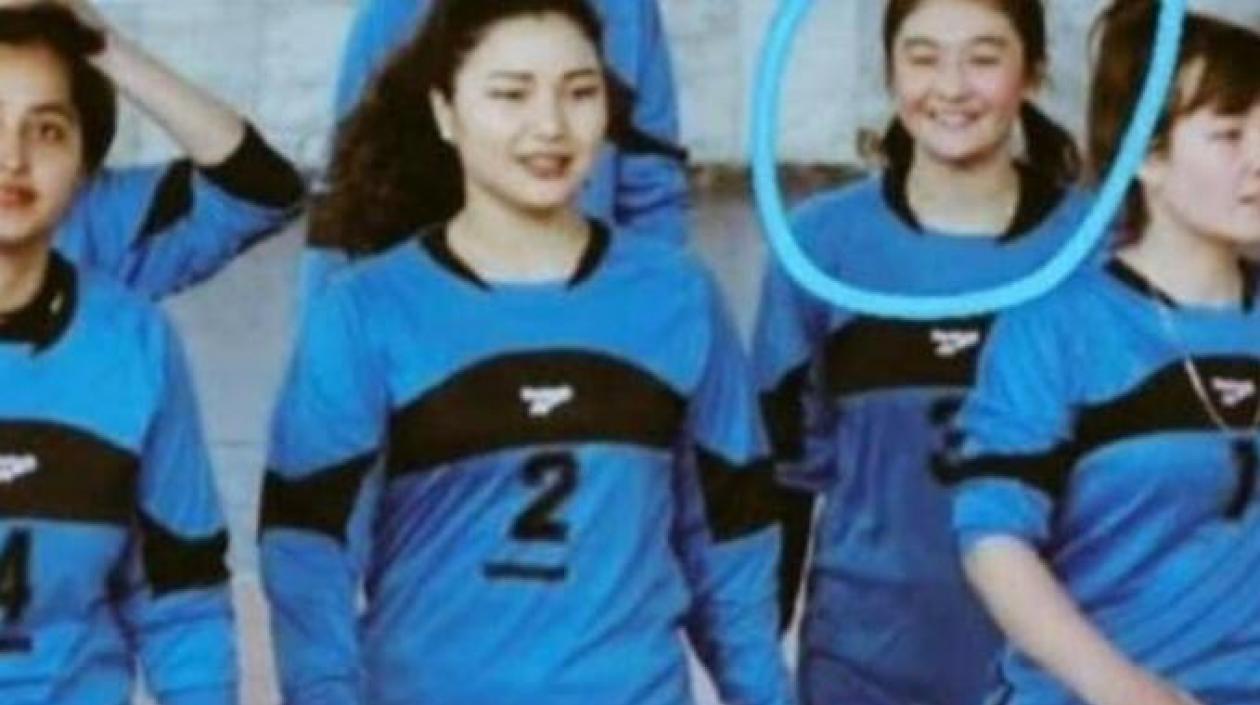 La jugadora afgana Mahjabin Hakimi.