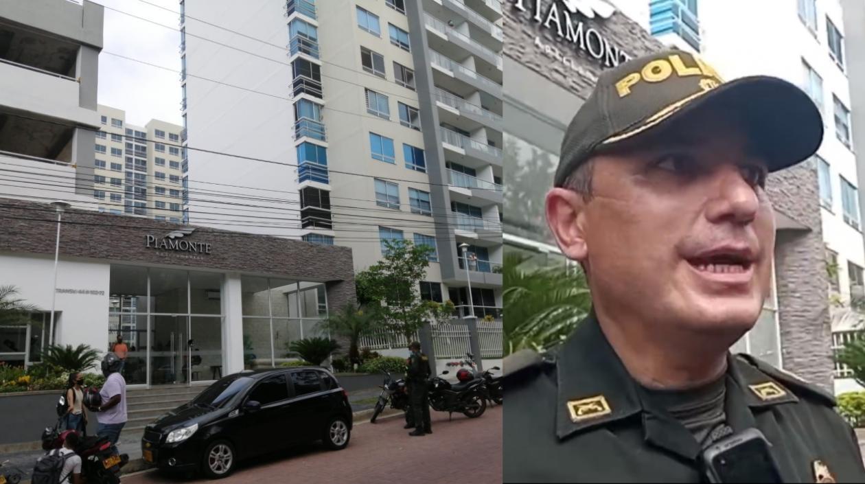 Lugar de los hechos y coronel Jhon Sepúlveda.