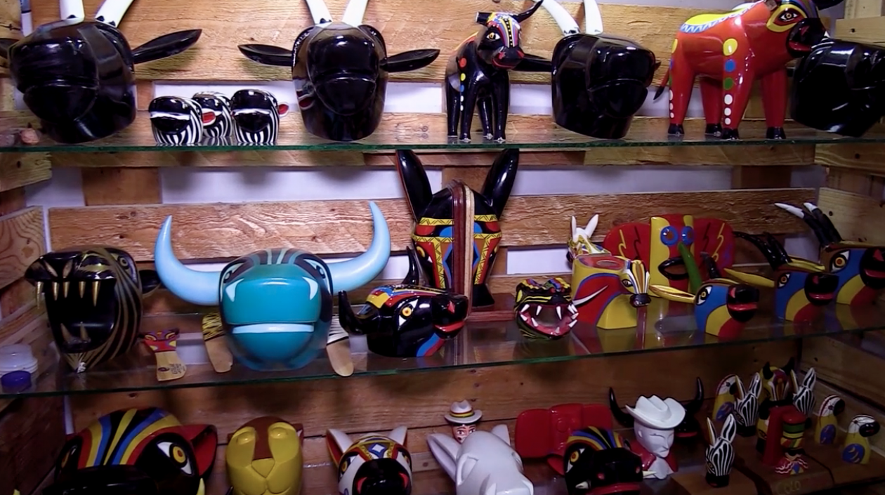 Imagen de las artesanías.