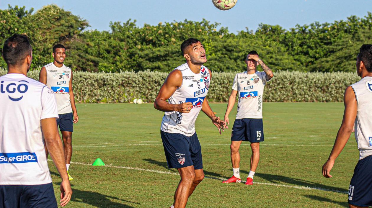 Larry Vásquez, jugador del Junior. 