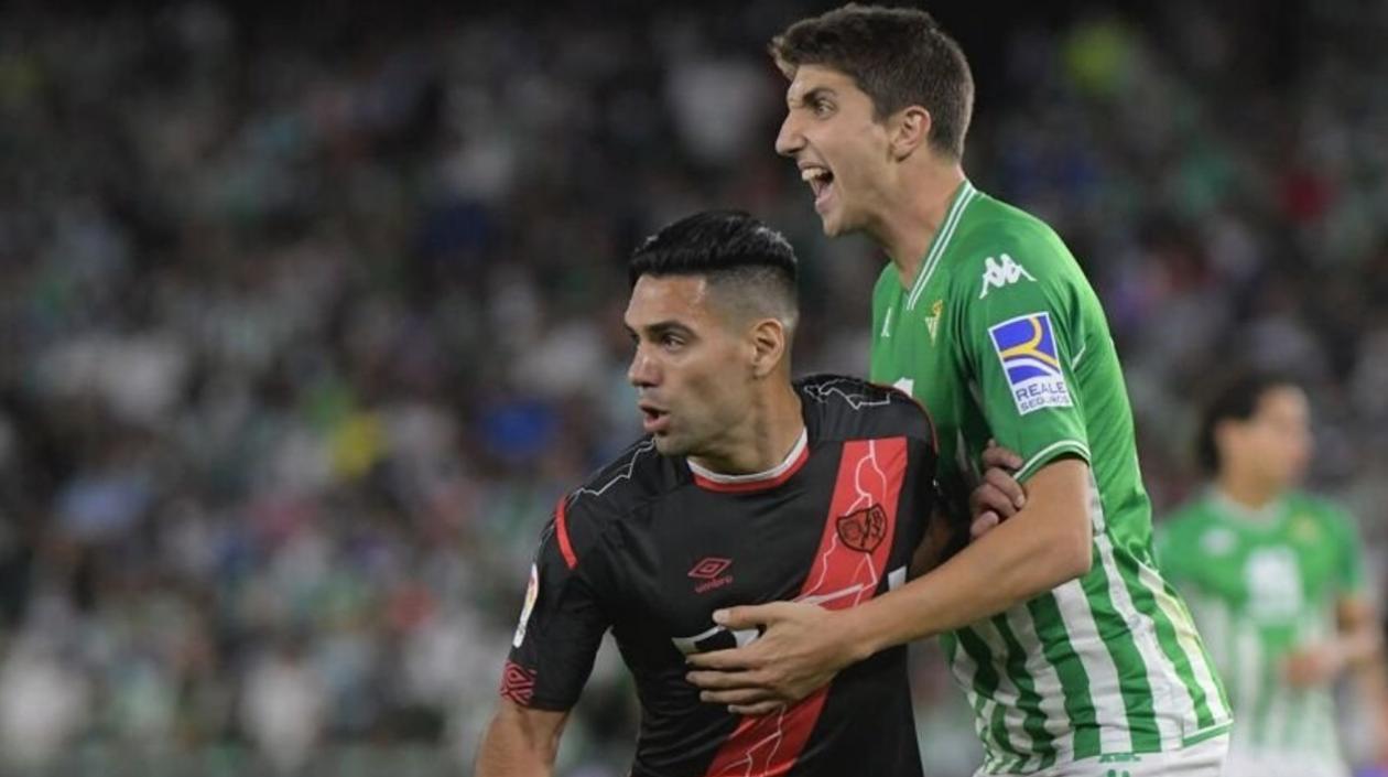 Falcao García durante el partido. 
