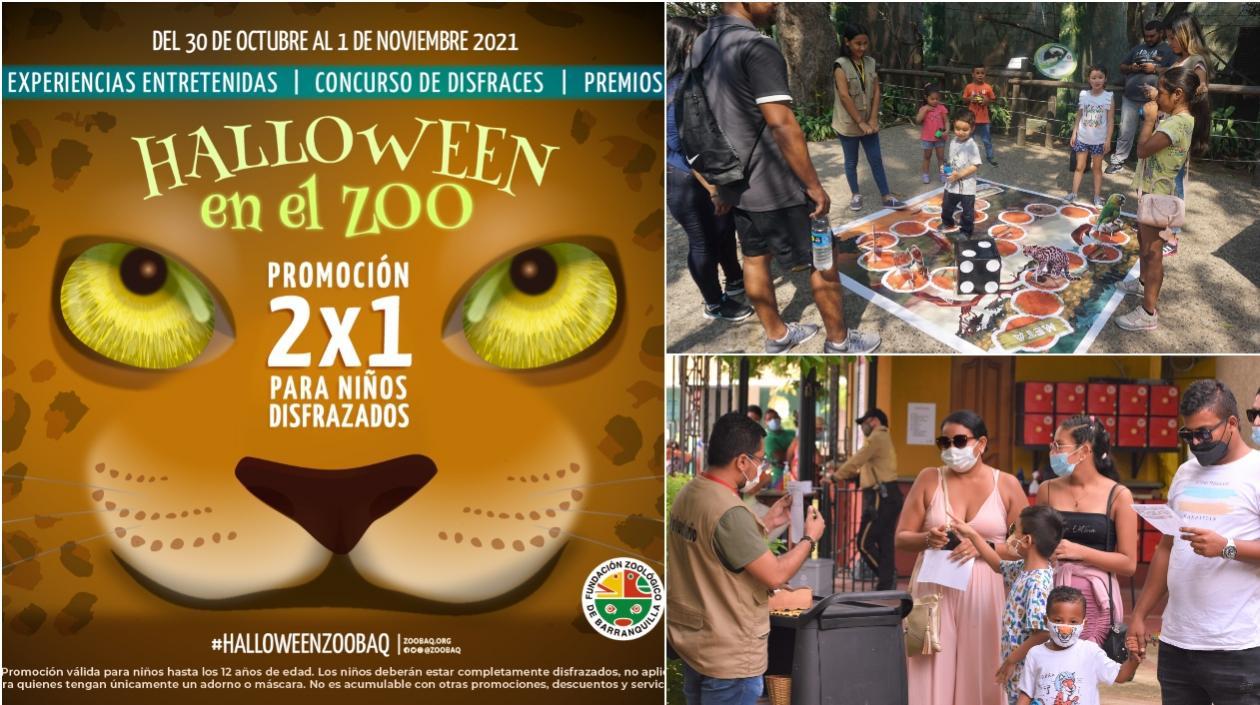 Actividades divertidas, concurso de disfraces y promoción 2x1 para niños disfrazados.